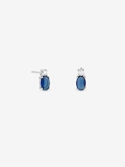Simply Silver 925 Sterling Silver Sapphire Earrings - Image 1 of 1