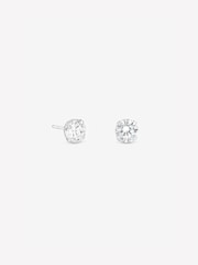 Pendientes de botón redondos brillantes Simply Silver 6mm - Imagen 1 de 1