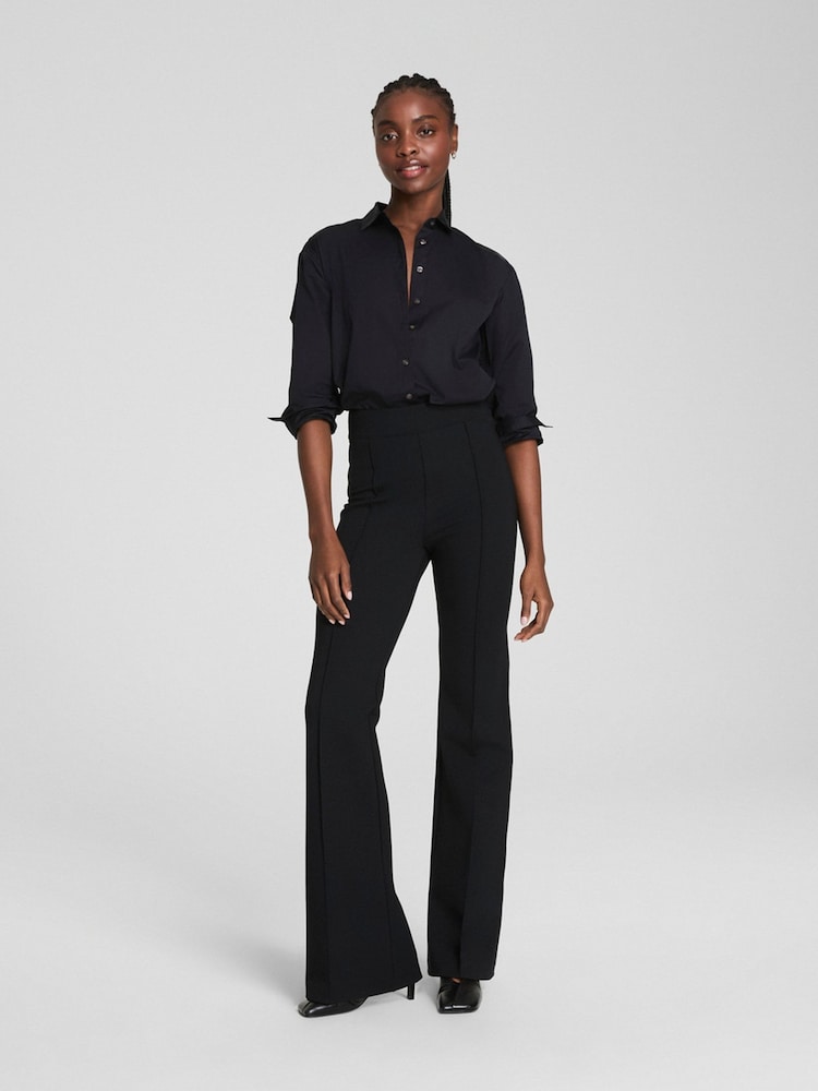 SPANX Black Light Control Ponte Flare Trousers - Image 1 of 4 SPANX Black Light Control Ponte Flare Trousers - Image 1 of 4