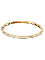 The Diamond Store White Heritage 0.50ct Round Cut Lab Diamond Bangle in 18K Gold Vermeil - Image 3 of 7