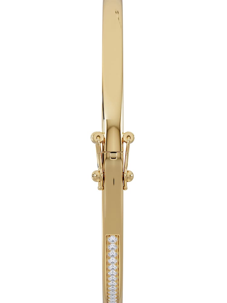 The Diamond Store White Heritage 0.50ct Round Cut Lab Diamond Bangle in 18K Gold Vermeil - Image 7 of 7 The Diamond Store White Heritage 0.50ct Round Cut Lab Diamond Bangle in 18K Gold Vermeil - Image 7 of 7