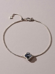 The Diamond Store Blue Alegria1.00ct Lab Sapphire Halo Bracelet - Image 2 of 3