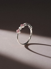 The Diamond Store Red Alegria 0.18ct Lab Ruby 4 Clover Ring - Image 2 of 3