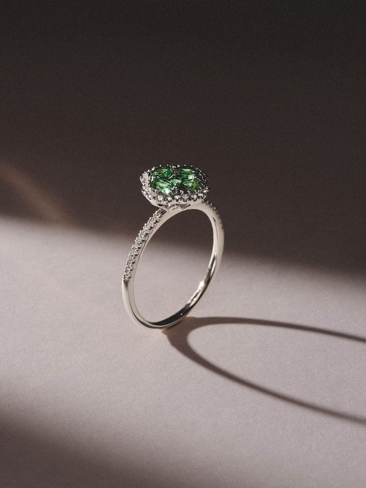 The Diamond Store Green Alegria 0.75ct Lab Emerald Halo Ring - Image 3 of 3 The Diamond Store Green Alegria 0.75ct Lab Emerald Halo Ring - Image 3 of 3