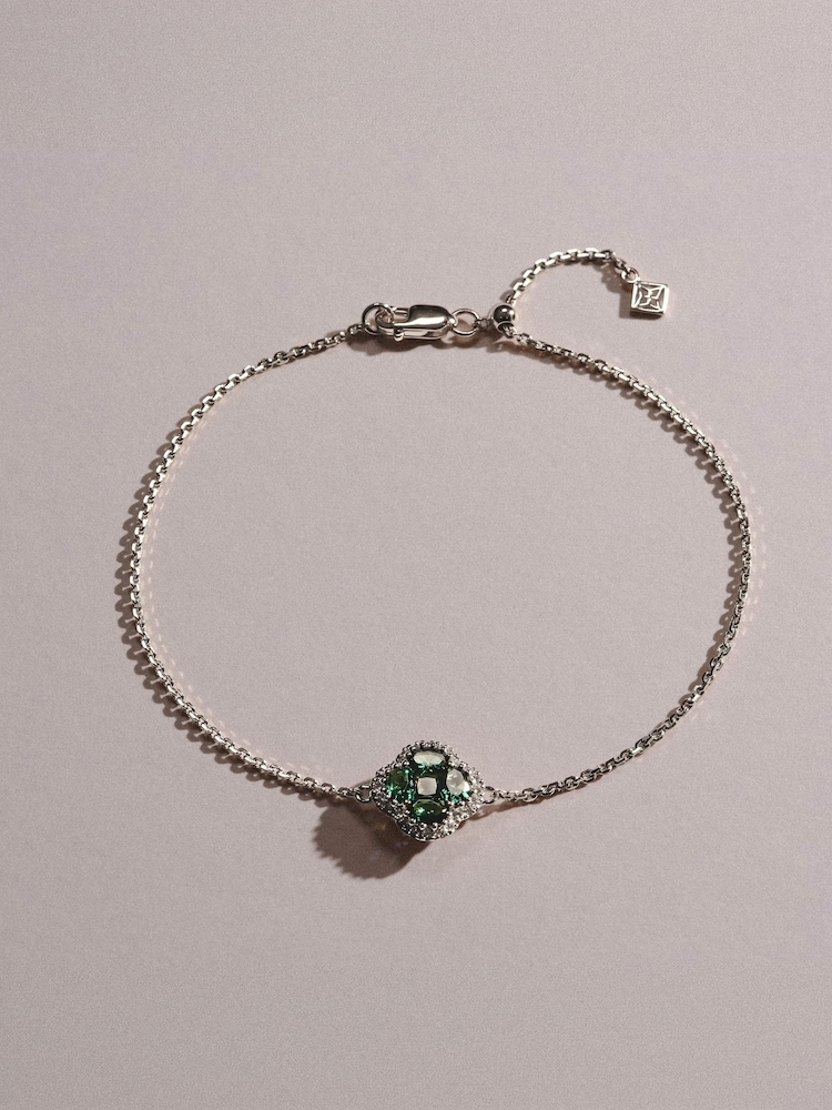 The Diamond Store Green Alegria 0.75ct Lab Emerald Halo Bracelet - Image 2 of 3 The Diamond Store Green Alegria 0.75ct Lab Emerald Halo Bracelet - Image 2 of 3