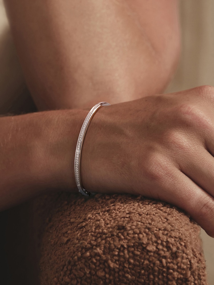 The Diamond Store White Heritage 0.50ct Round Cut Lab Diamond Bangle - Image 2 of 7 The Diamond Store White Heritage 0.50ct Round Cut Lab Diamond Bangle - Image 2 of 7