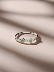 The Diamond Store Green Alegria 0.18ct Lab Emerald 4 Clover Ring - Image 2 of 3