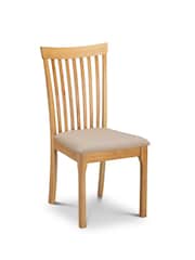Julian Bowen Oak Boden Rectangular Dining Set with 6 Chairs - Image 3 of 4