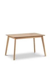 Julian Bowen Oak Boden Rectangular Dining Set with 6 Chairs - Image 4 of 4