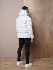 CAPO Grey Puffer Coat - Image 2 of 6