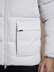 CAPO Grey Puffer Coat - Image 6 of 6