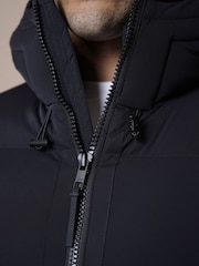 CAPO Black Puffer Coat - Image 4 of 6