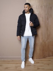CAPO Black Puffer Coat - Image 5 of 6