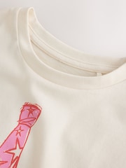 Cravate blanche - T-shirt graphique oversize (3-16 ans) - Image 6 de 8
