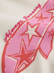 Cravate blanche - T-shirt graphique oversize (3-16 ans) - Image 7 de 8