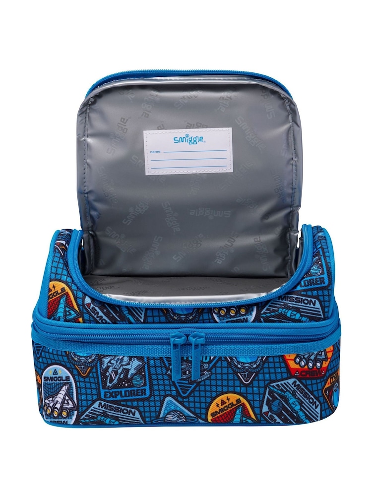 Marineblau/blau - Smiggle Unreal Double Decker Lunch Bag - Bild 4 von 4