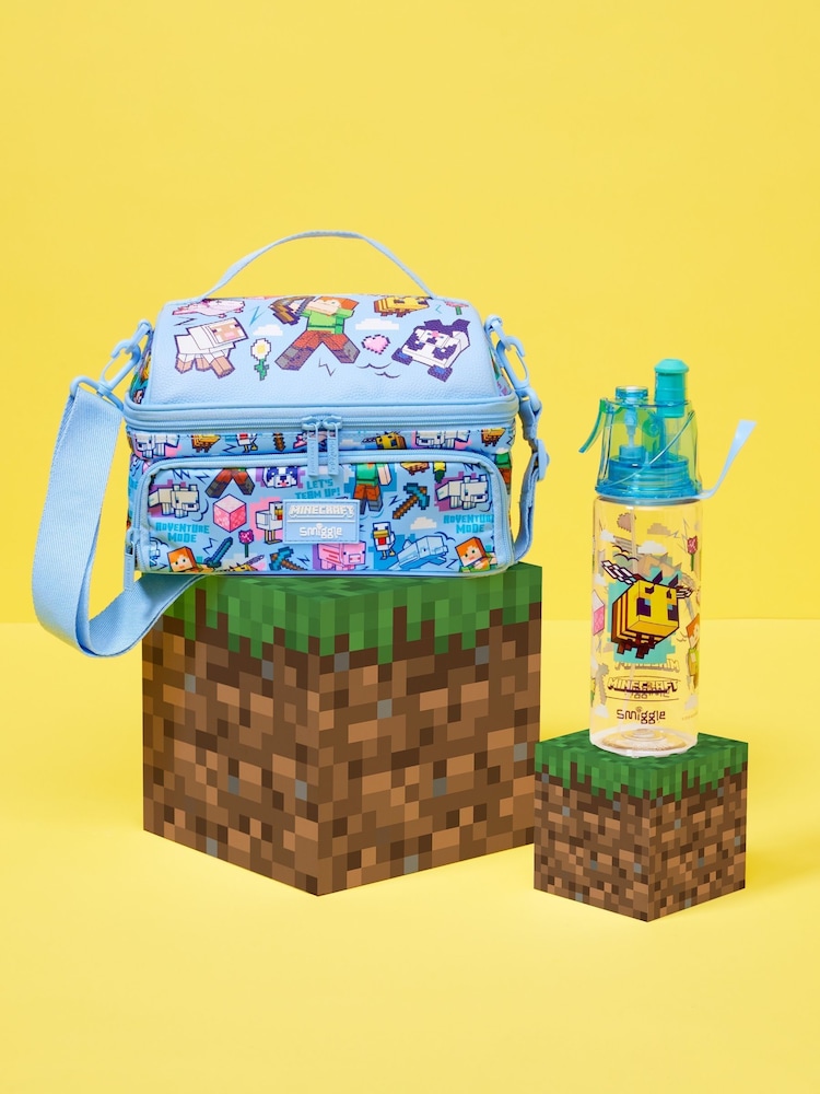 Կապույտ - Smiggle Minecraft Spritz պլաստիկե խմիչքի շիշ 560մլ - Պատկեր 3 3-ից Կապույտ - Smiggle Minecraft Spritz պլաստիկե խմիչքի շիշ 560մլ - Պատկեր 3 3-ից