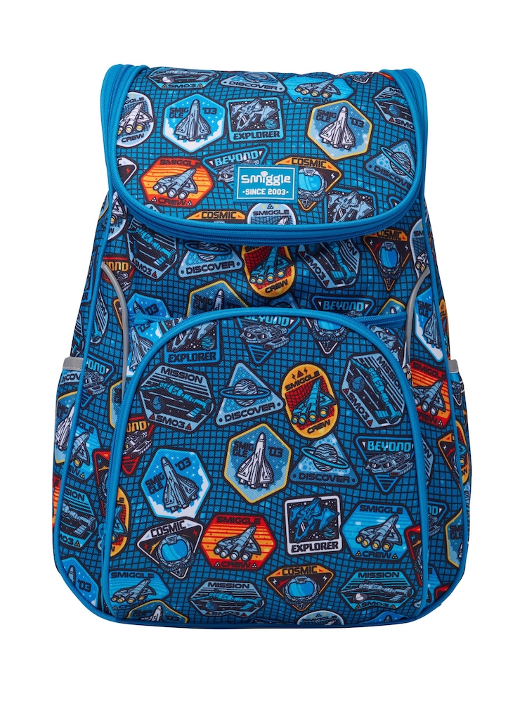 Smiggle Navy Blue Unreal Reflect Backpack - Image 1 of 3 Smiggle Navy Blue Unreal Reflect Backpack - Image 1 of 3