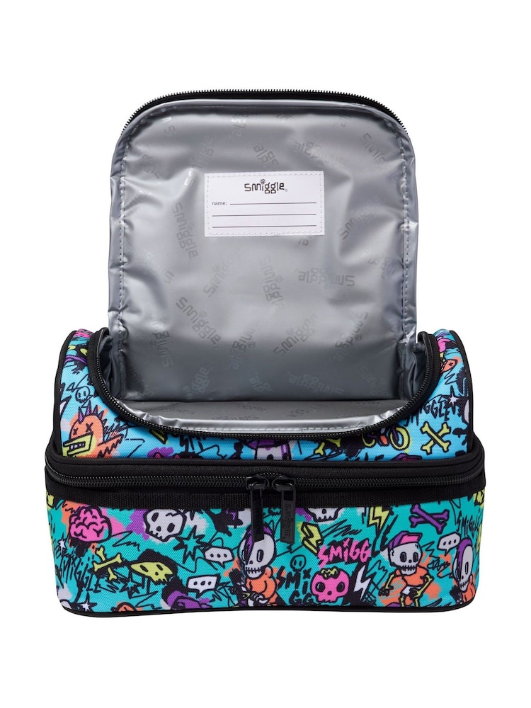 Blau/Grün - Smiggle Unreal Double Decker Lunch Bag - Bild 3 von 3
