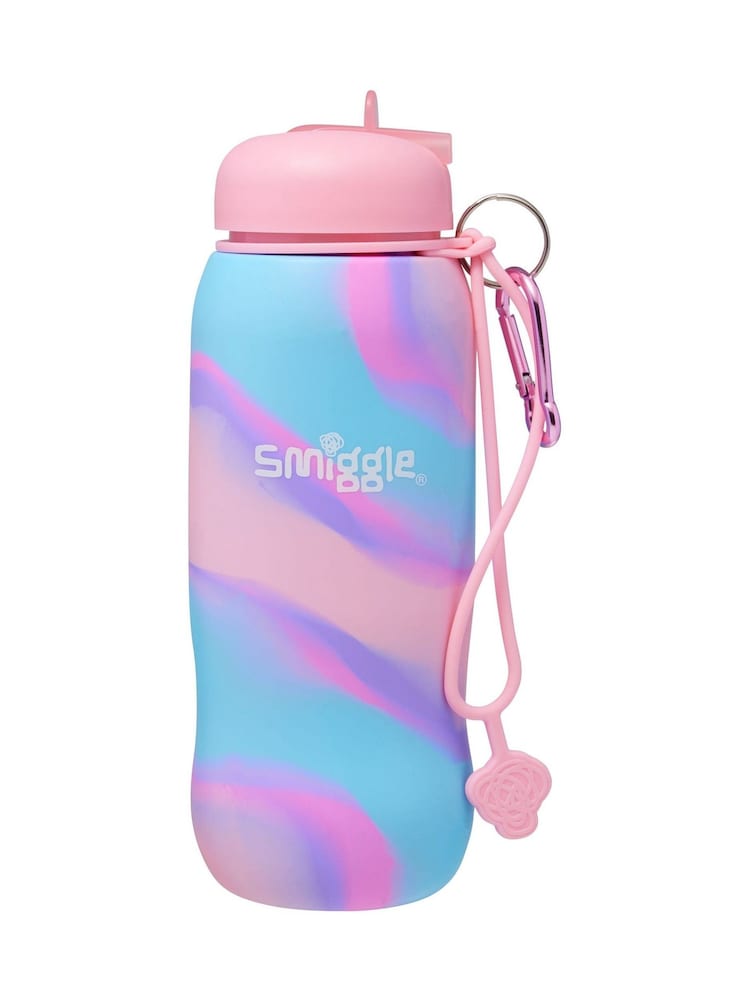 Smiggle Pink Unreal Silicone Drink Bottle 630ml - Image 1 of 2 Smiggle Pink Unreal Silicone Drink Bottle 630ml - Image 1 of 2