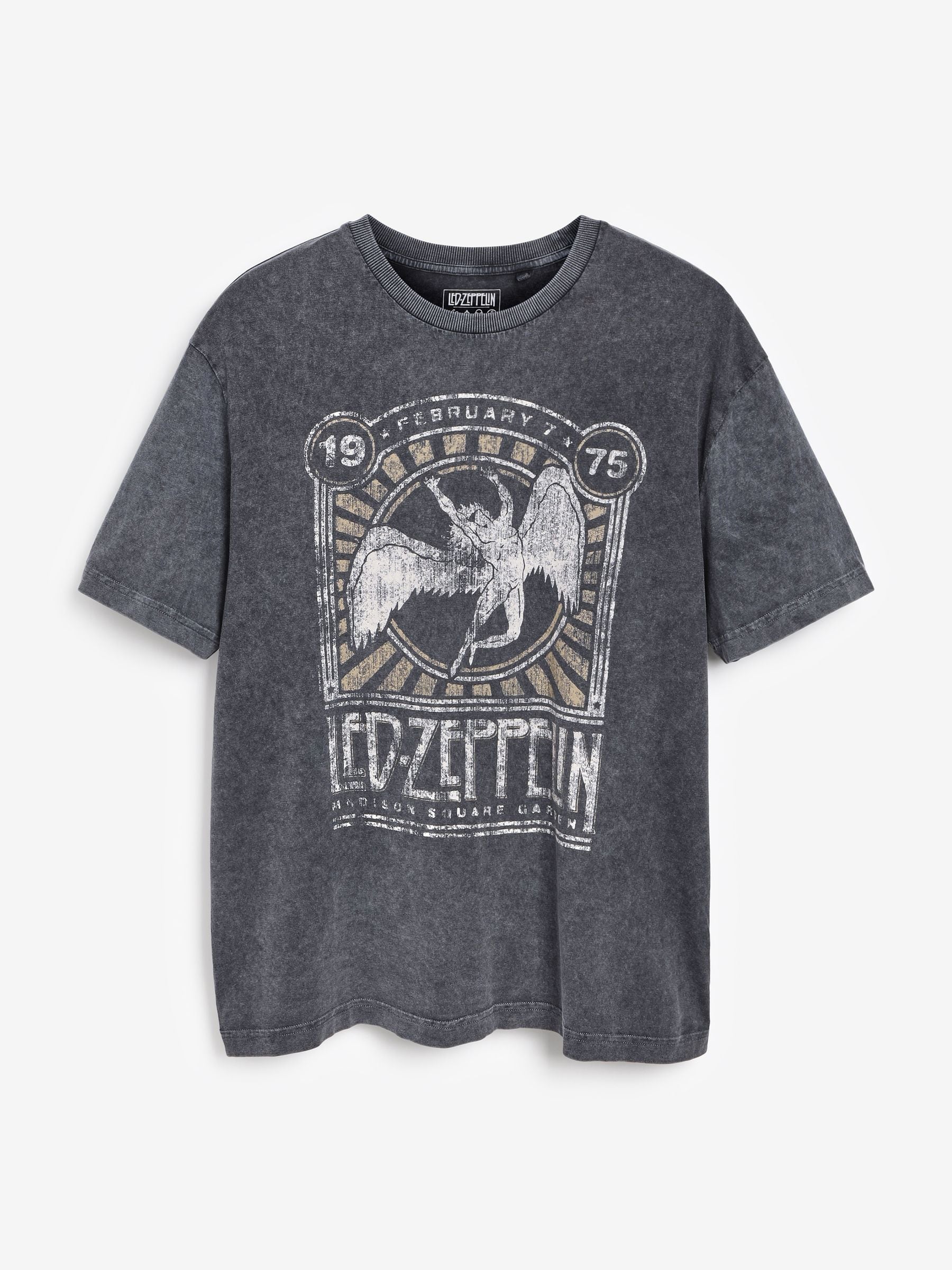 Kaufe Sie Grau Waschung Led Zeppelin Band T Shirt mit Grafik bei Next Deutschland