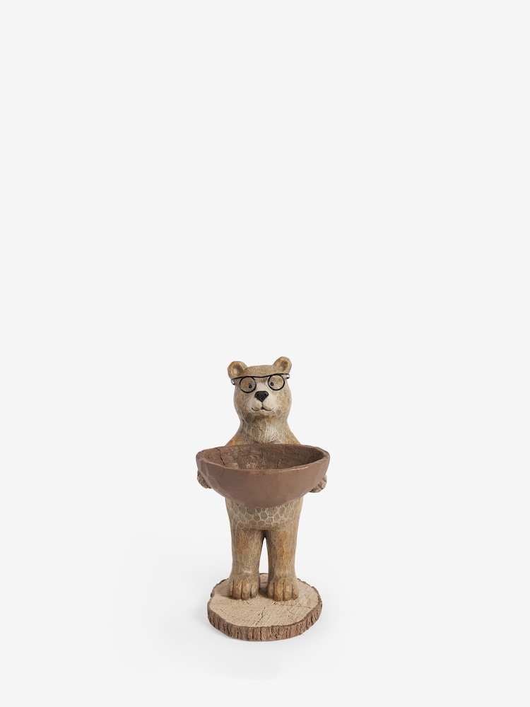 Brown Bertie Bear Trinket Dish Hallway Ornament - Image 2 of 5