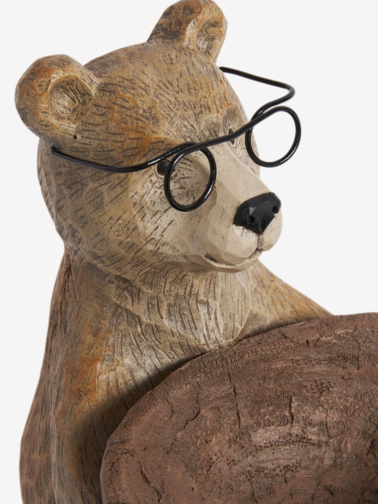 Brown Bertie Bear Trinket Dish Hallway Ornament - Image 5 of 5