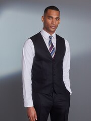 Black Signature Tollegno Wool Suit Waistcoat - Image 1 of 9