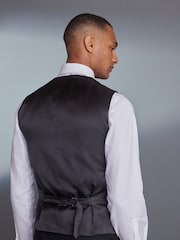 Black Signature Tollegno Wool Suit Waistcoat - Image 3 of 9
