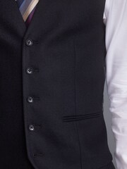 Black Signature Tollegno Wool Suit Waistcoat - Image 4 of 9