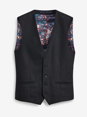 Black Signature Tollegno Wool Suit Waistcoat - Image 5 of 9