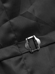 Black Signature Tollegno Wool Suit Waistcoat - Image 6 of 9
