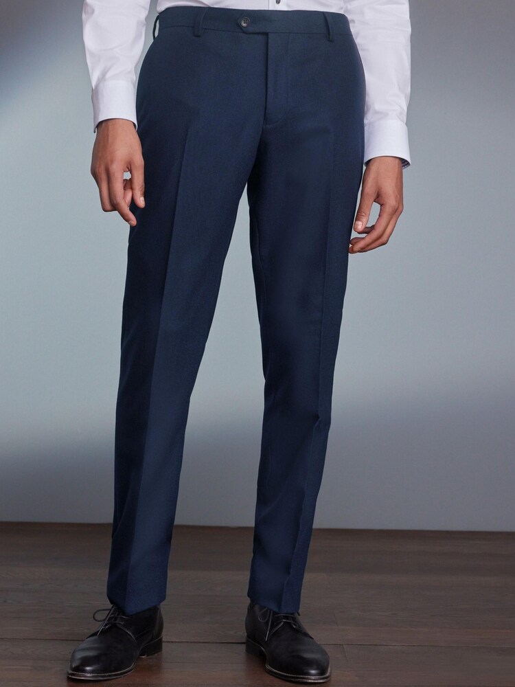 Navy Signature Tollegno Wool Suit: Trousers - Image 1 of 9