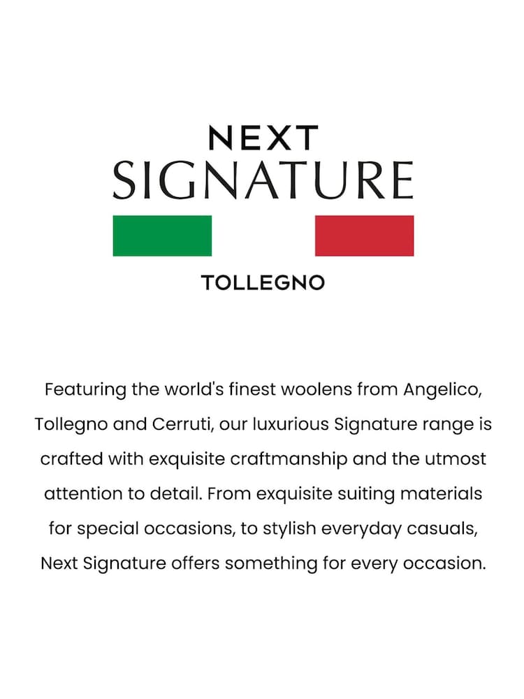 Navy Signature Tollegno Wool Suit Waistcoat - Image 10 of 10