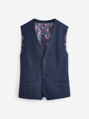 Blue Signature Tollegno Wool Suit: Waistcoat - Image 5 of 8