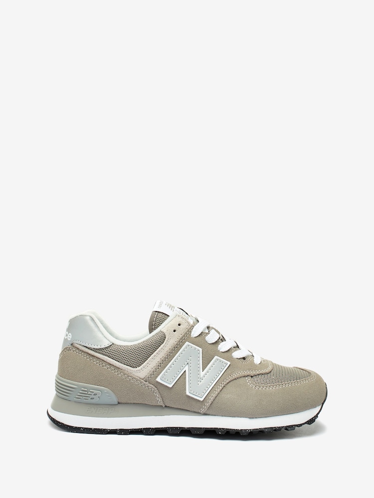 New Balance Grey Womens 574 Trainers - Image 1 of 12