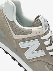 New Balance Grey Womens 574 Trainers - Image 11 of 12
