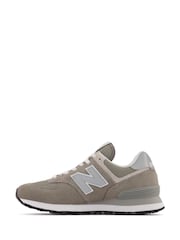 New Balance Grey Womens 574 Trainers - Image 2 of 12