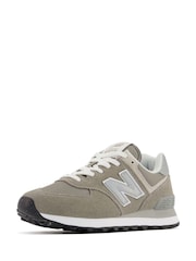 New Balance Grey Womens 574 Trainers - Image 4 of 12
