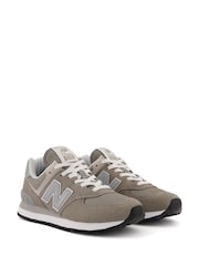 New Balance Grey Womens 574 Trainers - Image 5 of 12