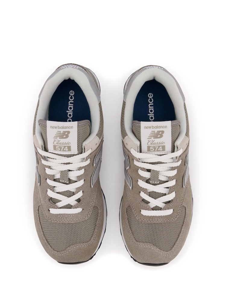 Gris - New Balance Womens 574 Trainers - Image 8 of 12