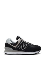 New Balance Black Womens 574 Trainers - Image 1 of 9