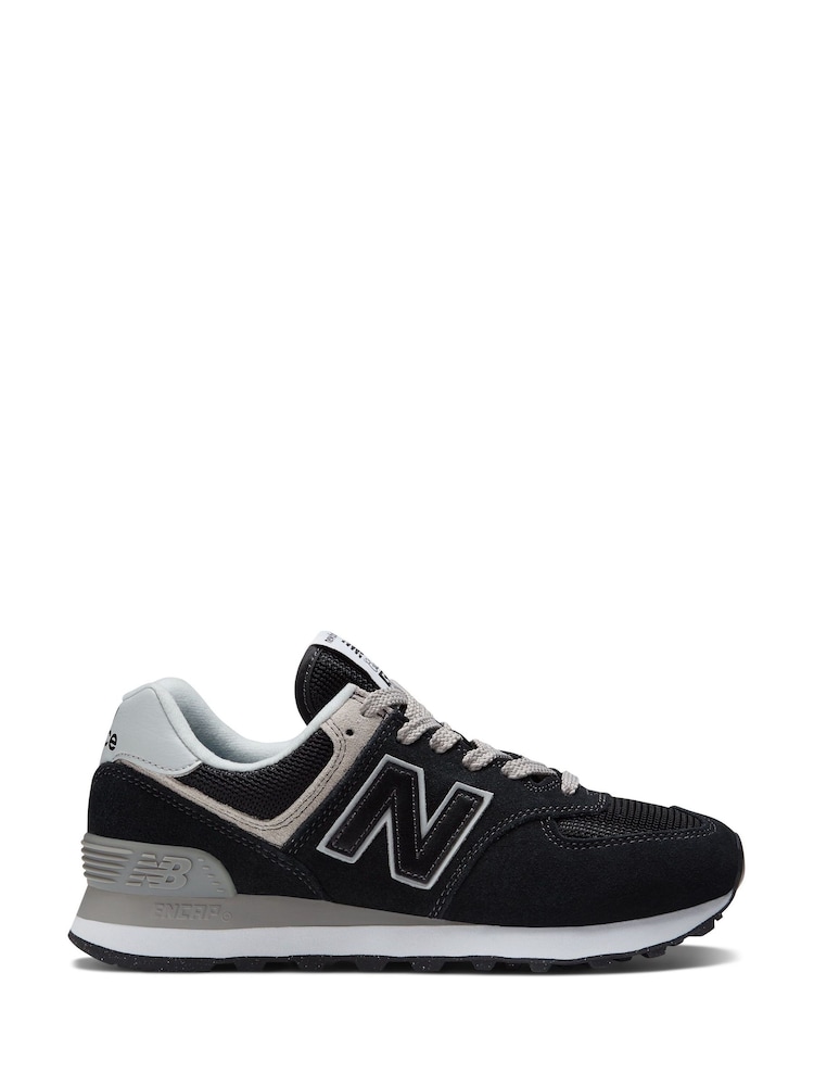 New Balance Black Womens 574 Trainers - Image 1 of 9