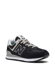 New Balance Black Womens 574 Trainers - Image 3 of 9