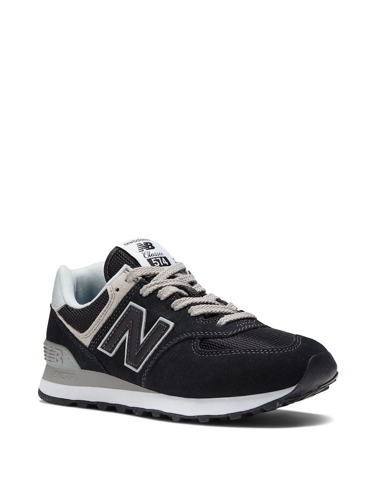 New Balance Black Womens 574 Trainers - Image 3 of 9