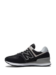 New Balance Black Womens 574 Trainers - Image 4 of 9