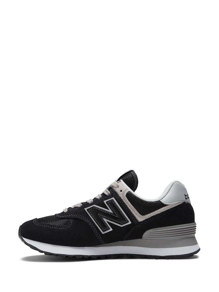 New Balance Black Womens 574 Trainers - Image 4 of 9