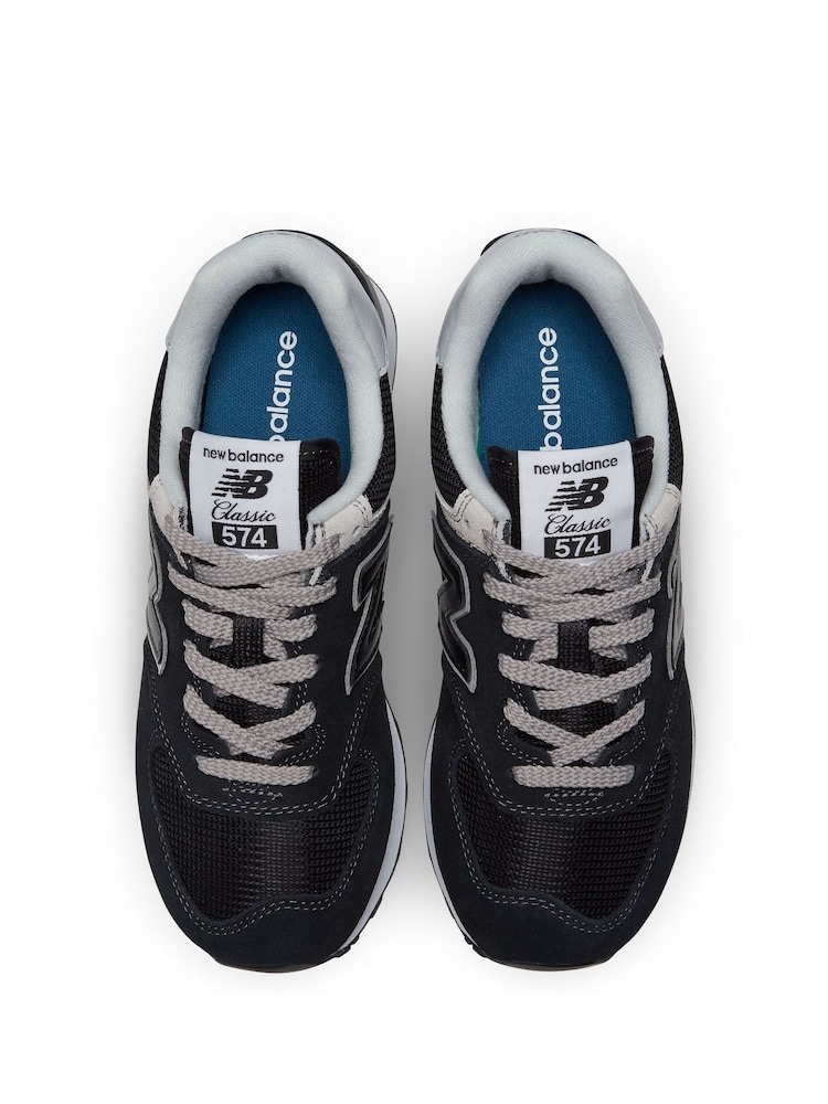 New Balance Black Womens 574 Trainers - Image 5 of 9