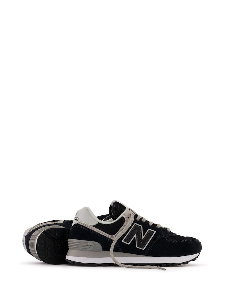 New Balance Black Womens 574 Trainers - Image 6 of 9