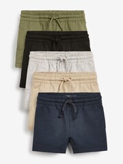 Multi 5 Pack Jersey Shorts (3mths-7yrs) - Image 1 of 8